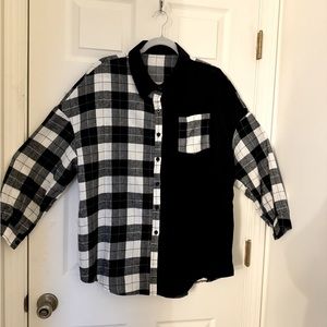 SHEIN light flannel shirt, size XL